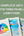 Green Square Background showing three paintings using a rainbow of watercolor paints. A color wheel, an ocean landscape, and  singing of blueberries.