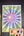 Colorful nature-themed painting with a paintbrush and color swatches on a dark surface